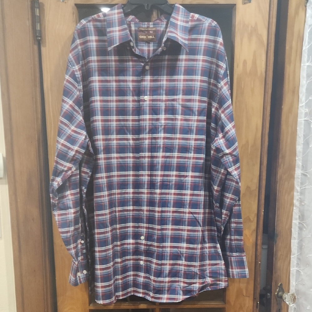 Plaid Long Sleeve Button Down From Oak Hill